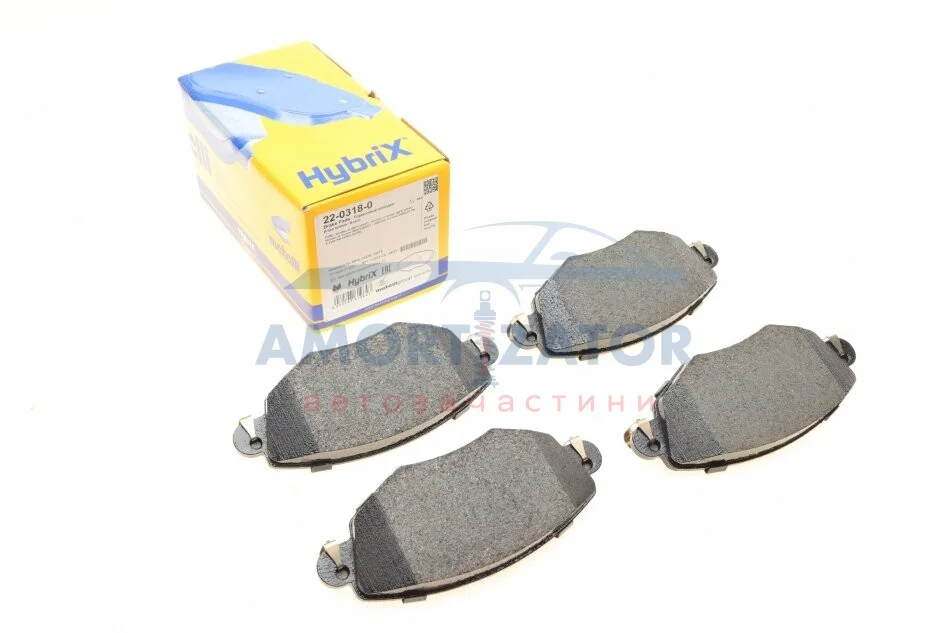 Комплект гальмівних колодок (дискових) 22-0318-0 METELLI 2203180 (фото 1)