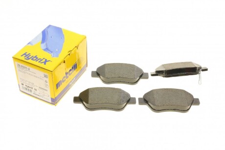 Комплект гальмівних колодок (дискових) METELLI 22-0321-2