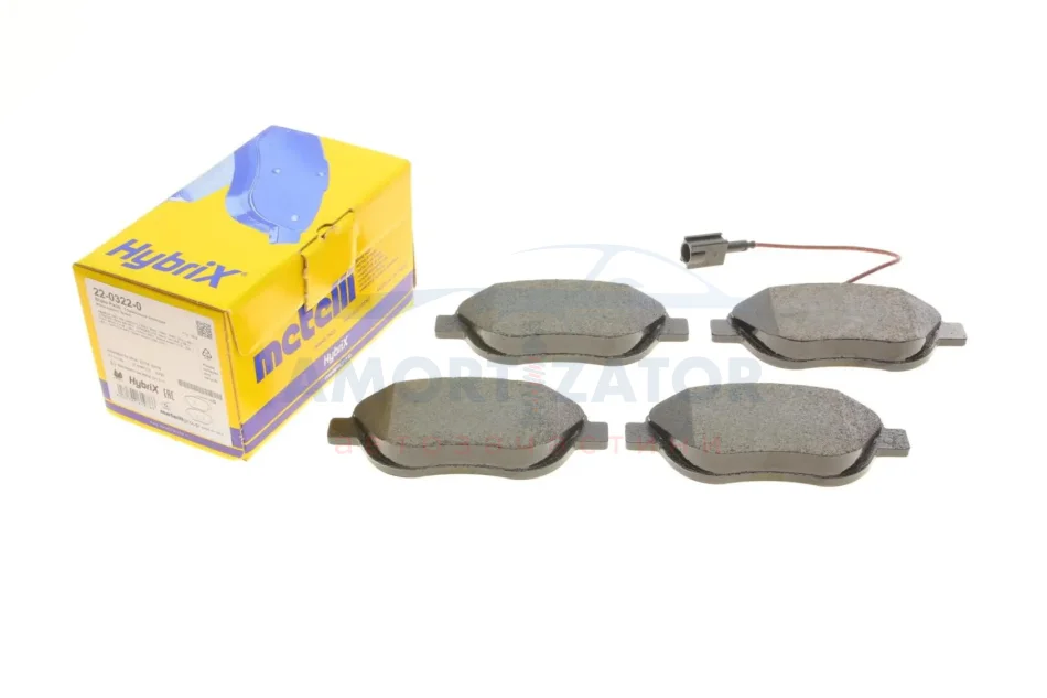 Комплект гальмівних колодок (дискових) 22-0322-0 METELLI 2203220 (фото 1)