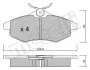 Комплект гальмівних колодок (дискових) 22-0328-0 METELLI 2203280 (фото 2)