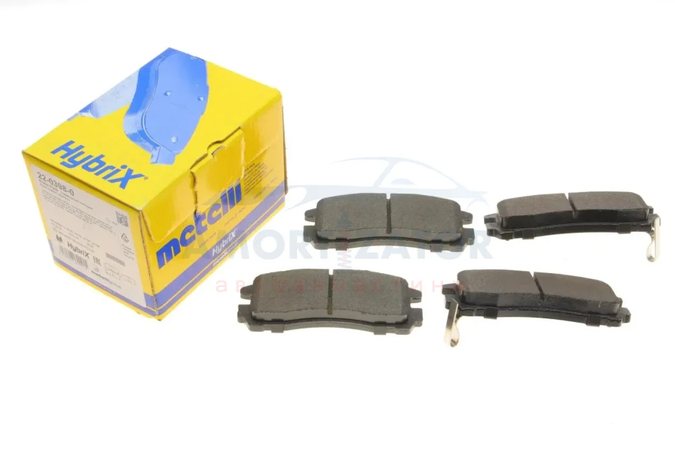 Комплект гальмівних колодок (дискових) 22-0398-0 METELLI 2203980 (фото 1)