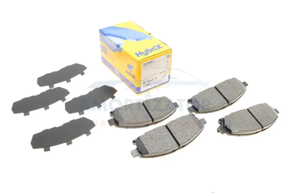 Комплект гальмівних колодок (дискових) 22-0406-1 METELLI 2204061 (фото 1)