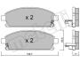 Комплект гальмівних колодок (дискових) METELLI 22-0406-1 (фото 1)