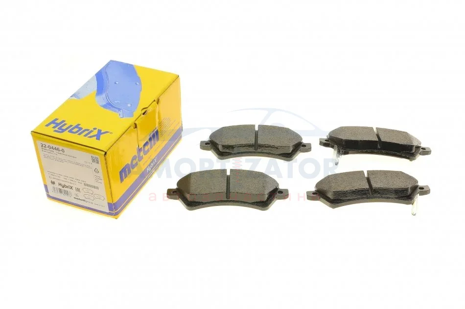 Комплект гальмівних колодок (дискових) 22-0446-0 METELLI 2204460 (фото 1)