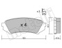 Комплект гальмівних колодок (дискових) METELLI 22-0453-0 (фото 8)