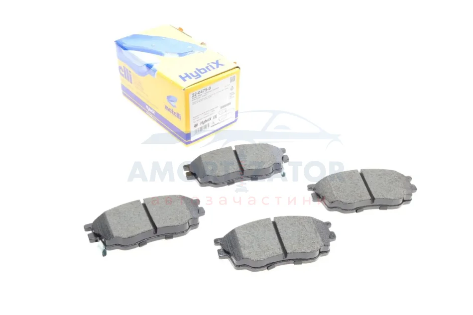 Комплект гальмівних колодок (дискових) 22-0475-0 METELLI 2204750 (фото 1)