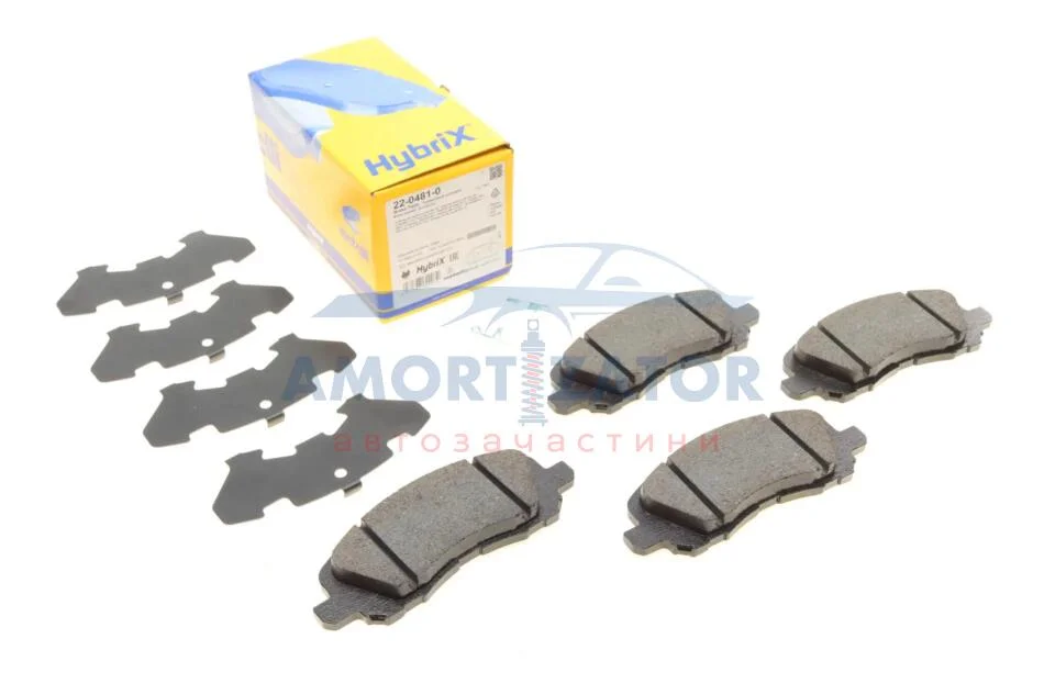 Комплект гальмівних колодок (дискових) 22-0481-0 METELLI 2204810 (фото 1)