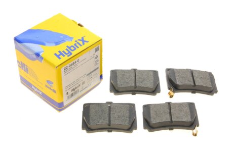 Комплект гальмівних колодок (дискових) METELLI 22-0484-0