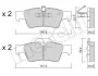 Комплект гальмівних колодок (дискових) 22-0568-1 METELLI 2205681 (фото 2)