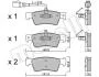 Комплект гальмівних колодок (дискових) 22-0661-1 METELLI 2206611 (фото 2)