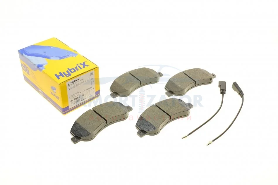 Комплект гальмівних колодок (дискових) 22-0680-0 METELLI 2206800 (фото 1)