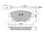 Комплект гальмівних колодок (дискових) METELLI 22-0681-0 (фото 2)