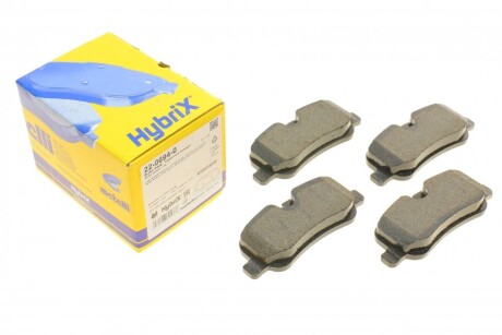 Комплект гальмівних колодок (дискових) METELLI 22-0694-0