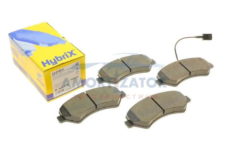 Комплект гальмівних колодок (дискових) 22-0709-0 METELLI 2207090 (фото 1)