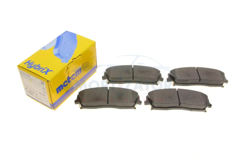 Комплект гальмівних колодок (дискових) 22-0716-0 METELLI 2207160 (фото 1)
