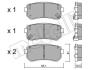 Комплект гальмівних колодок (дискових) METELLI 22-0725-0 (фото 13)