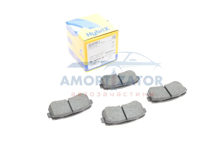 Комплект гальмівних колодок (дискових) 22-0725-1 METELLI 2207251 (фото 1)