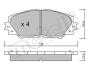 Комплект гальмівних колодок (дискових) METELLI 22-0747-0 (фото 9)
