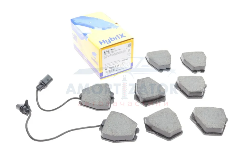 Комплект гальмівних колодок (дискових) METELLI 2207741 (фото 1)