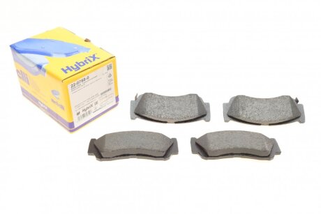 Комплект гальмівних колодок (дискових) METELLI 22-0788-0