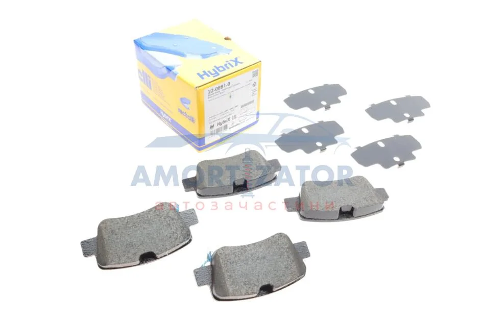 Комплект гальмівних колодок (дискових) 22-0881-0 METELLI 2208810 (фото 1)