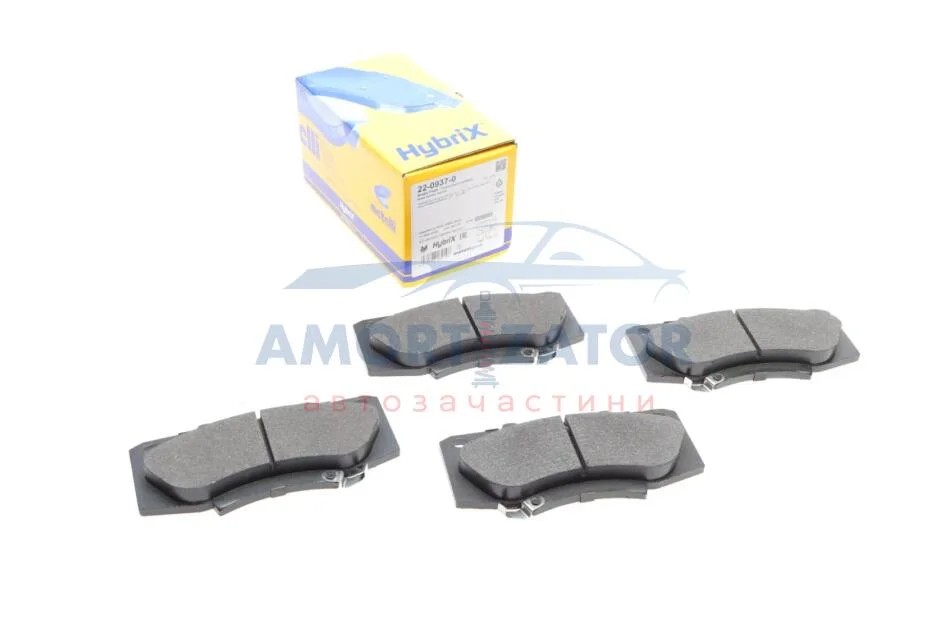 Комплект гальмівних колодок (дискових) 22-0937-0 METELLI 2209370 (фото 1)