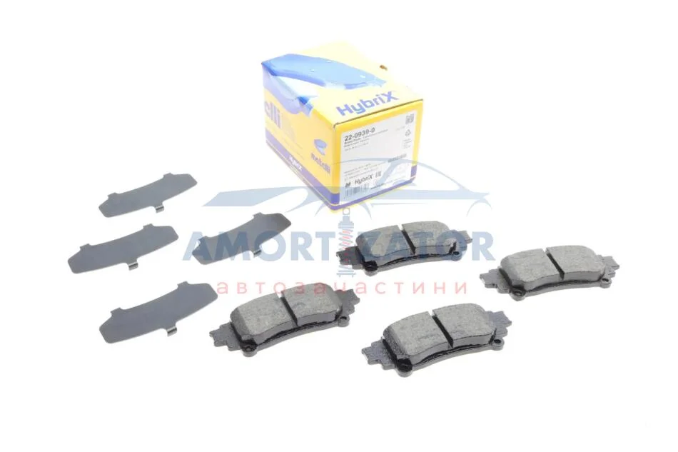 Комплект гальмівних колодок (дискових) 22-0939-0 METELLI 2209390 (фото 1)