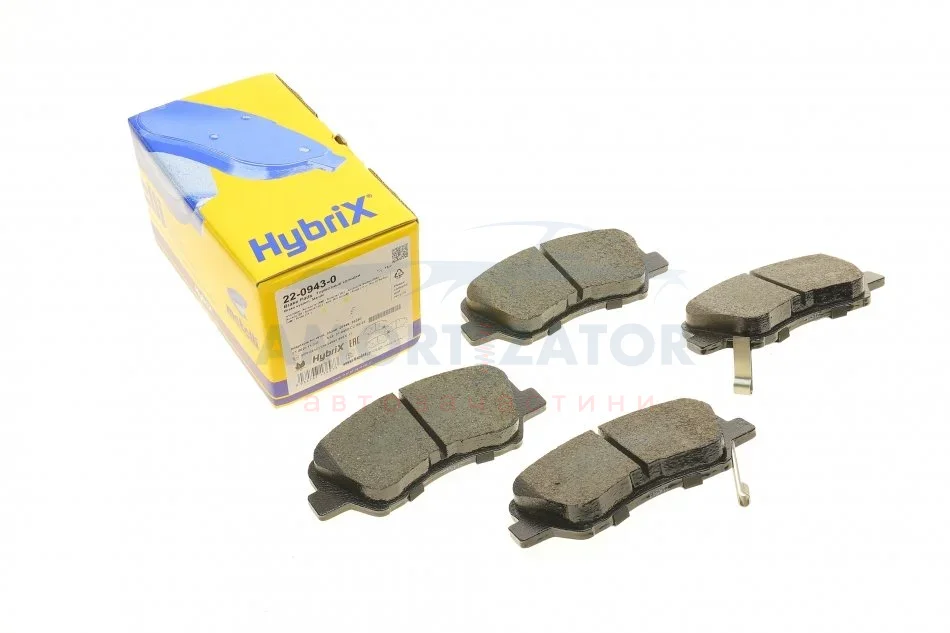 Комплект гальмівних колодок (дискових) 22-0943-0 METELLI 2209430 (фото 1)