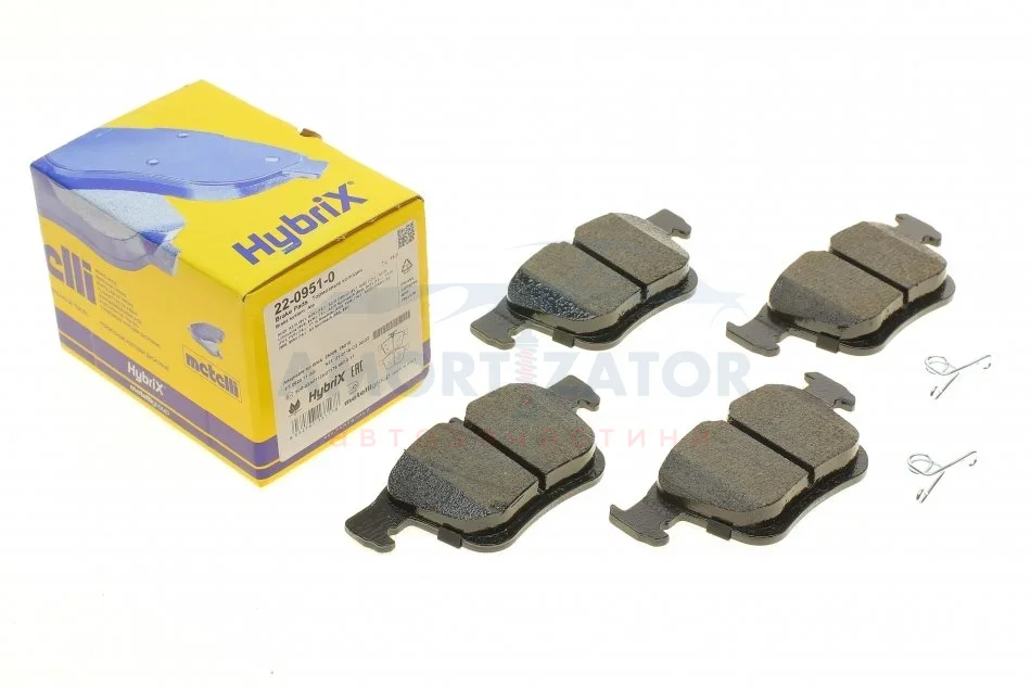 Комплект гальмівних колодок (дискових) 22-0951-0 METELLI 2209510 (фото 1)