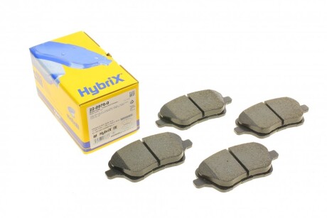Комплект гальмівних колодок (дискових) METELLI 22-0976-0