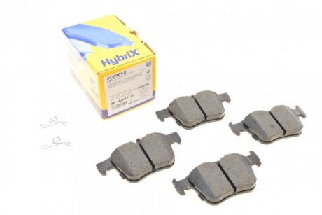 Комплект гальмівних колодок (дискових) METELLI 22-0981-0