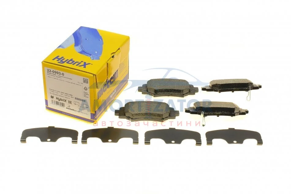 Комплект гальмівних колодок (дискових) 22-0993-0 METELLI 2209930 (фото 1)