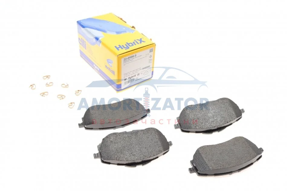 Комплект гальмівних колодок (дискових) 22-0998-0 METELLI 2209980 (фото 1)