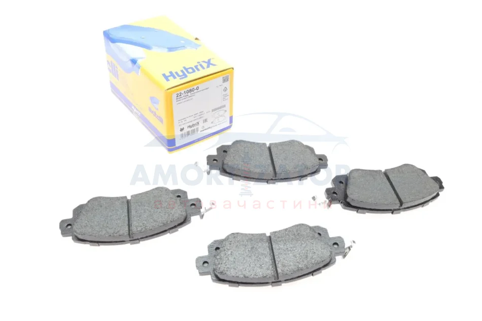 Комплект гальмівних колодок (дискових) 22-1080-0 METELLI 2210800 (фото 1)