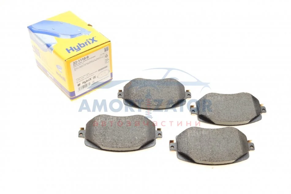 Комплект гальмівних колодок (дискових) 22-1110-0 METELLI 2211100 (фото 1)
