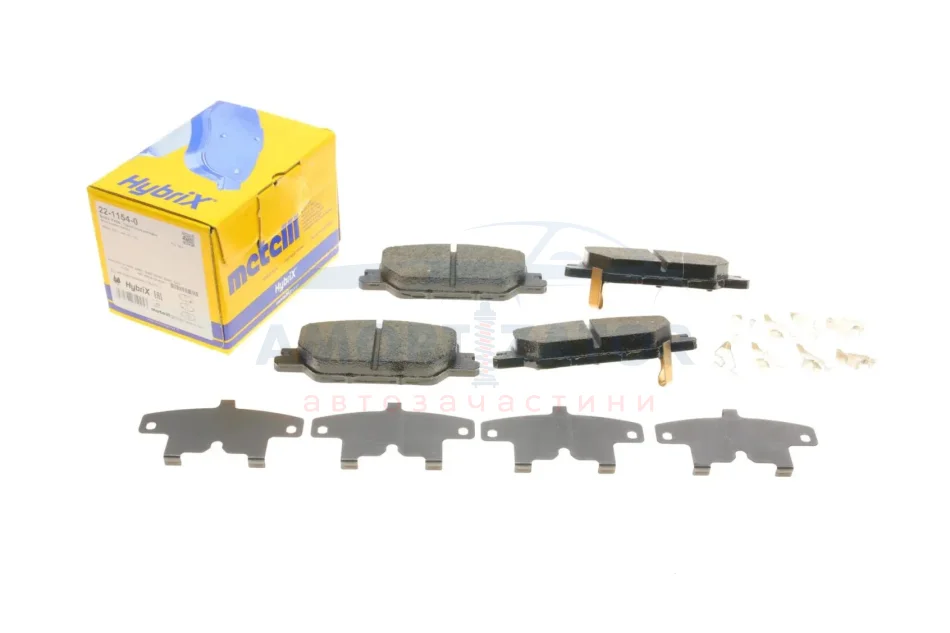 Комплект гальмівних колодок (дискових) 22-1154-0 METELLI 2211540 (фото 1)
