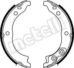 Комплект гальмівних колодок (барабанних) METELLI 530089