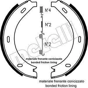 Комплект гальмівних колодок (барабанних) METELLI 530236K