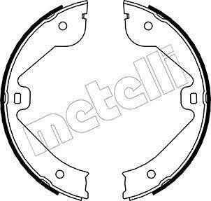 Комплект гальмівних колодок (барабанних) METELLI 53-0244