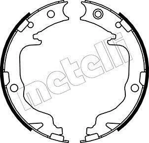 Комплект гальмівних колодок (барабанних) METELLI 530362