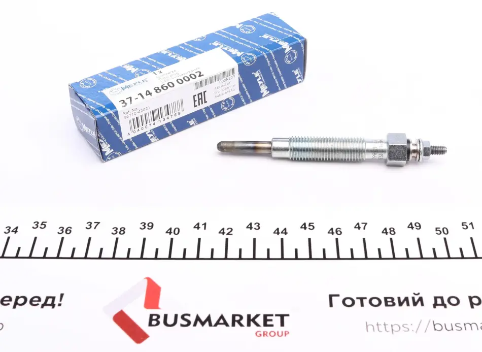 Свічка розжарювання 37-14 860 0002 MEYLE 3714 860 0002 (фото 1)