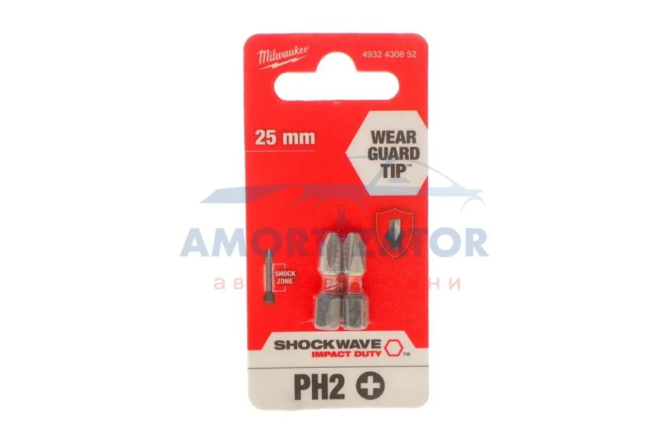 Біта 1/4" Philips PH MILWAUKEE 4932430852 (фото 1)