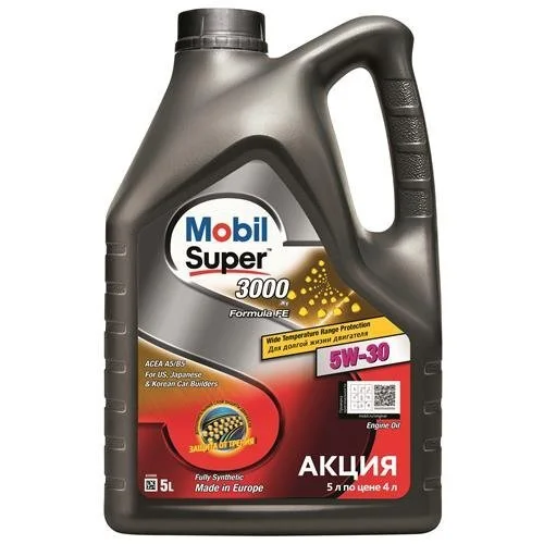 Олива моторна SUPER 3000 X1 FORMULA-FE 5W30/5л MOBIL 156155 (фото 1)