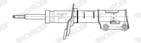 HYUNDAI Амортизатор передній правий i10 II (BA, IA) 1.0/1.2 13- MONROE G7923