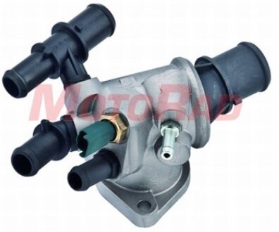 Термостат системи охолодження (88°C, в корпусі) ALFA ROMEO 147, 156, 166 FIAT BRAVA, BRAVO I, BRAVO II, DOBLO, MAREA, MULTIPLA, STILO LANCIA LYBRA, THESIS 1.9D/2.0D/2.4D 03.96- MOTORAD 98488K