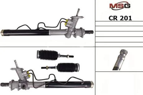 Рейка с Г/У CHEVROLET AVEO седан (T250, T255) 05-, MSG CR201