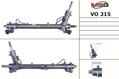 Рульова рейка з ГПК VOLVO V50/S40/C30 04-13 MSG VO215
