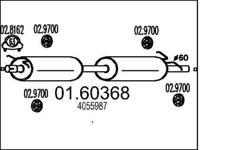 Глушник MTS 01.60368