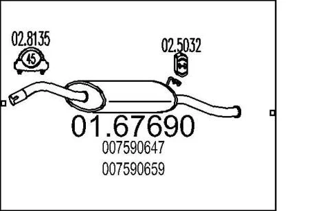 Глушник MTS 01.67690