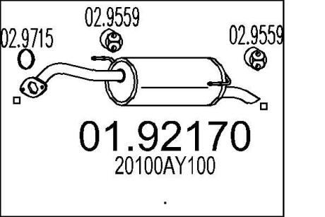 Глушник MTS 01.92170